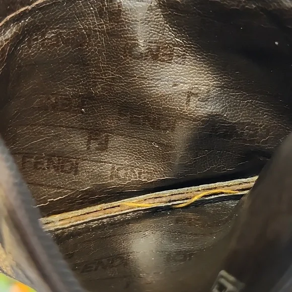 Fendi Zucca Card Holder Coin Pouch Zip Wallet Canvas Vintage - Picture 12 of 13